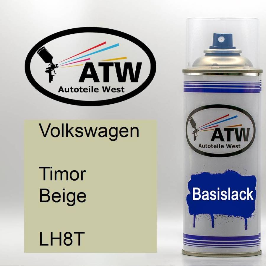 Volkswagen, Timor Beige, LH8T: 400ml Sprühdose, von ATW Autoteile West.